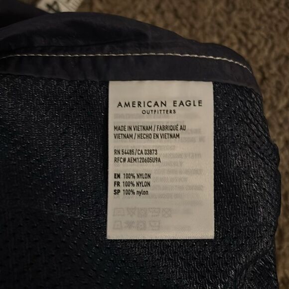 American eagle womens navy blue and white nylon shorts‎ size medium - Picture 4 of 4